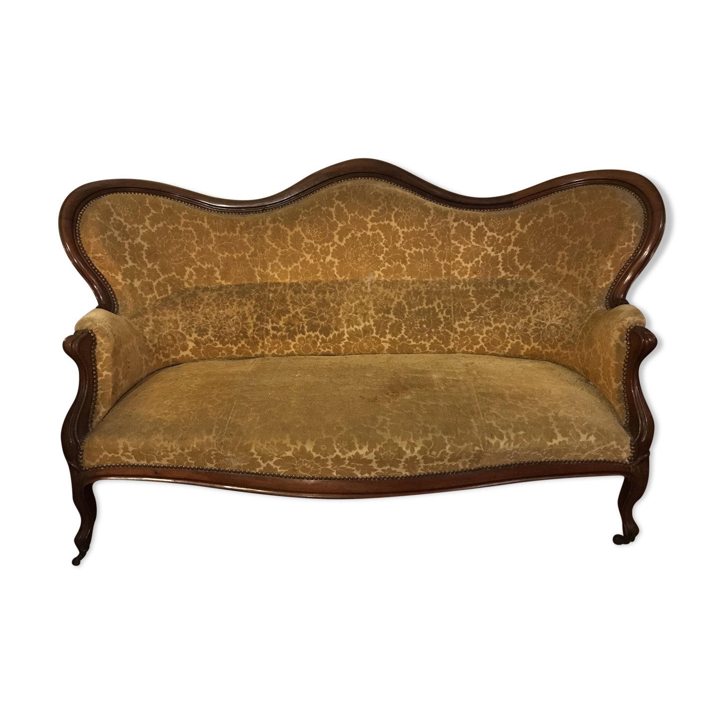 Elegant 3-seater Napoleon III-style sofa