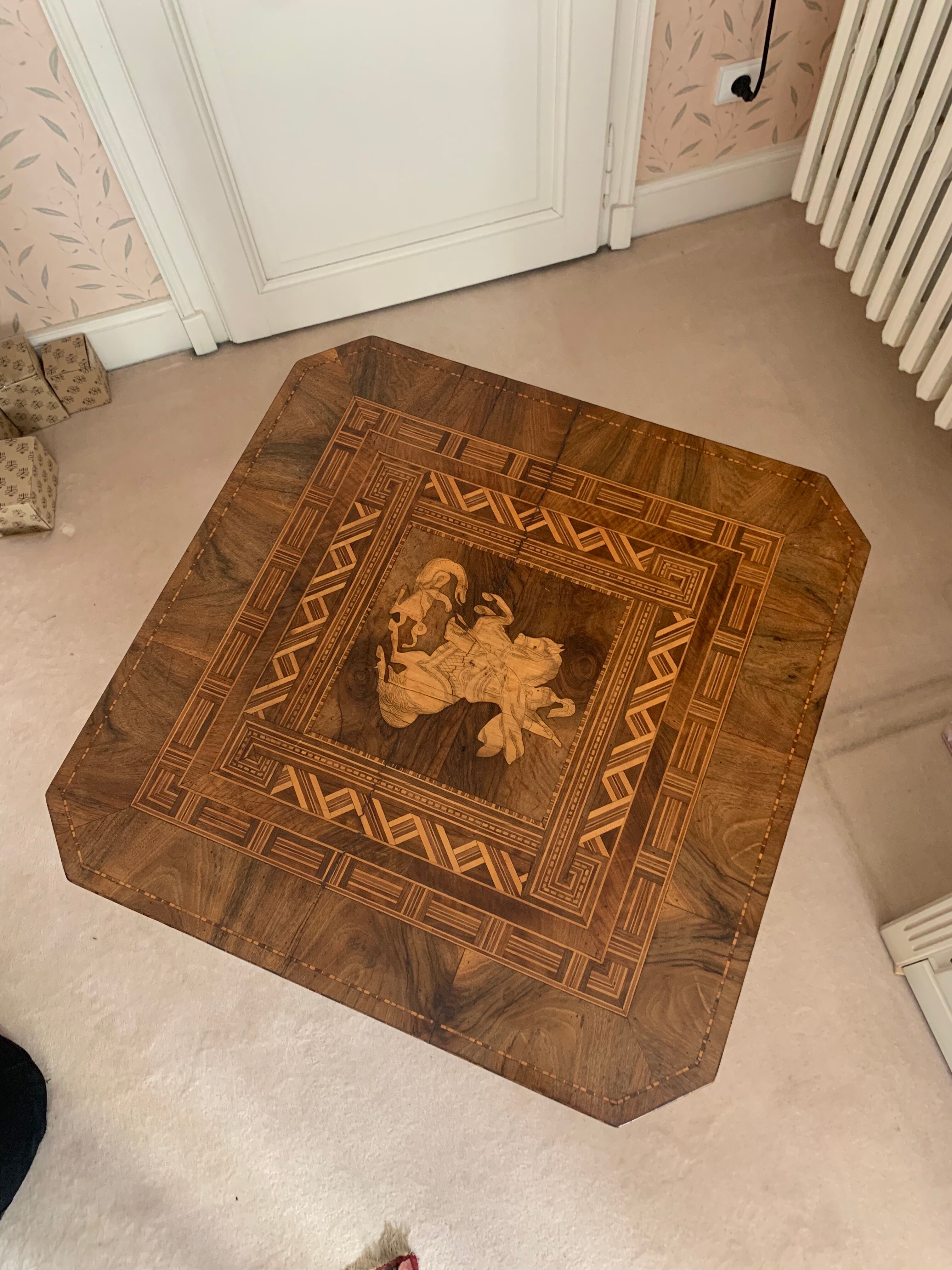 Marquetry table