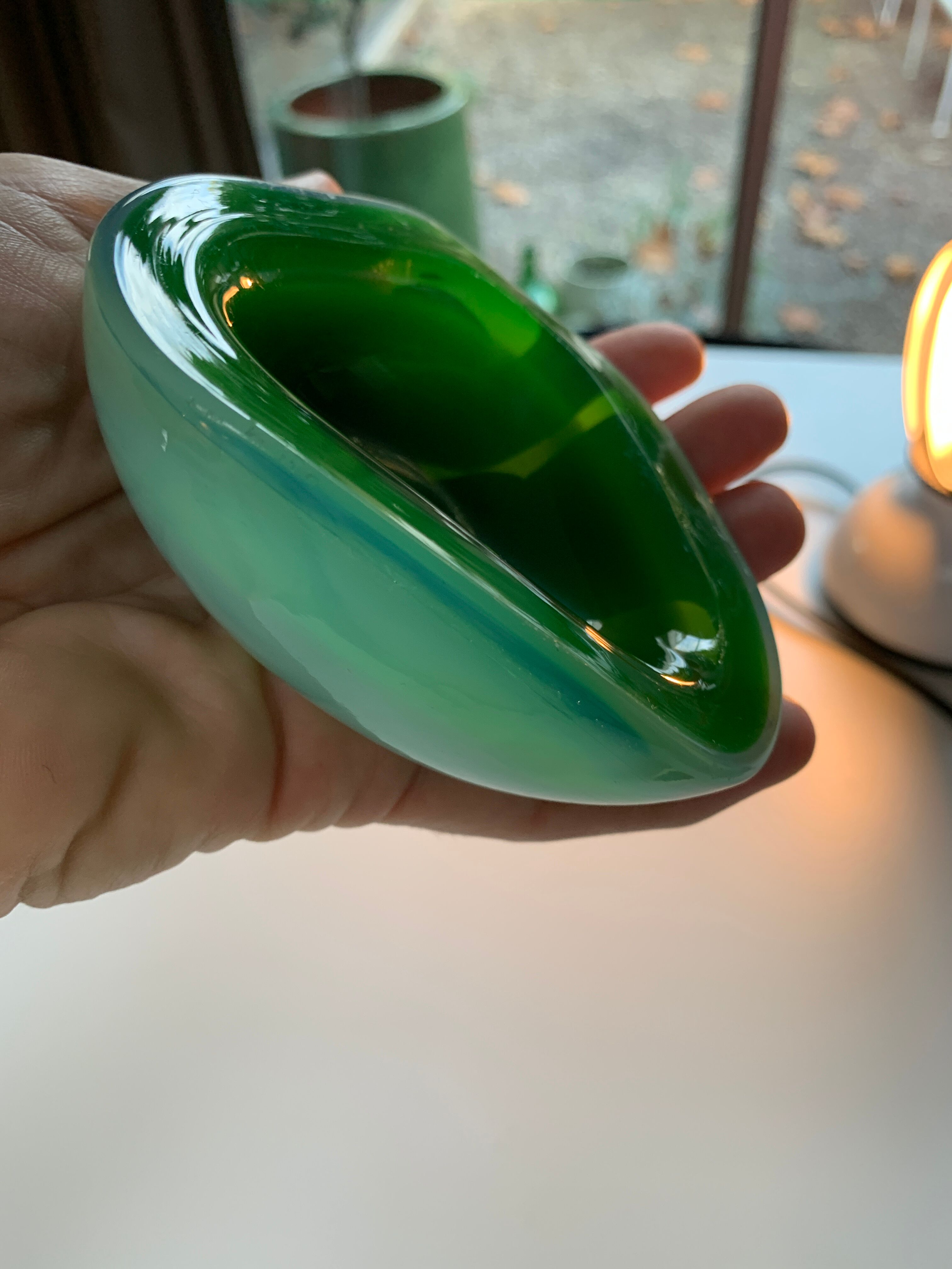 Courtesy ashtray in Murano 70s glass