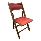 Folding chair in wood and skaÏ