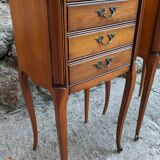 Louis XV style cherry bedside tables