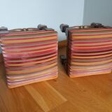 Velvet fabric footrest