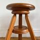 Pair of solid wood screw stools
