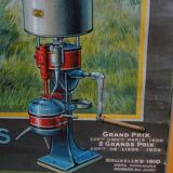 Affiche originale  "Ecremeuses  Grain Cambrai  1910