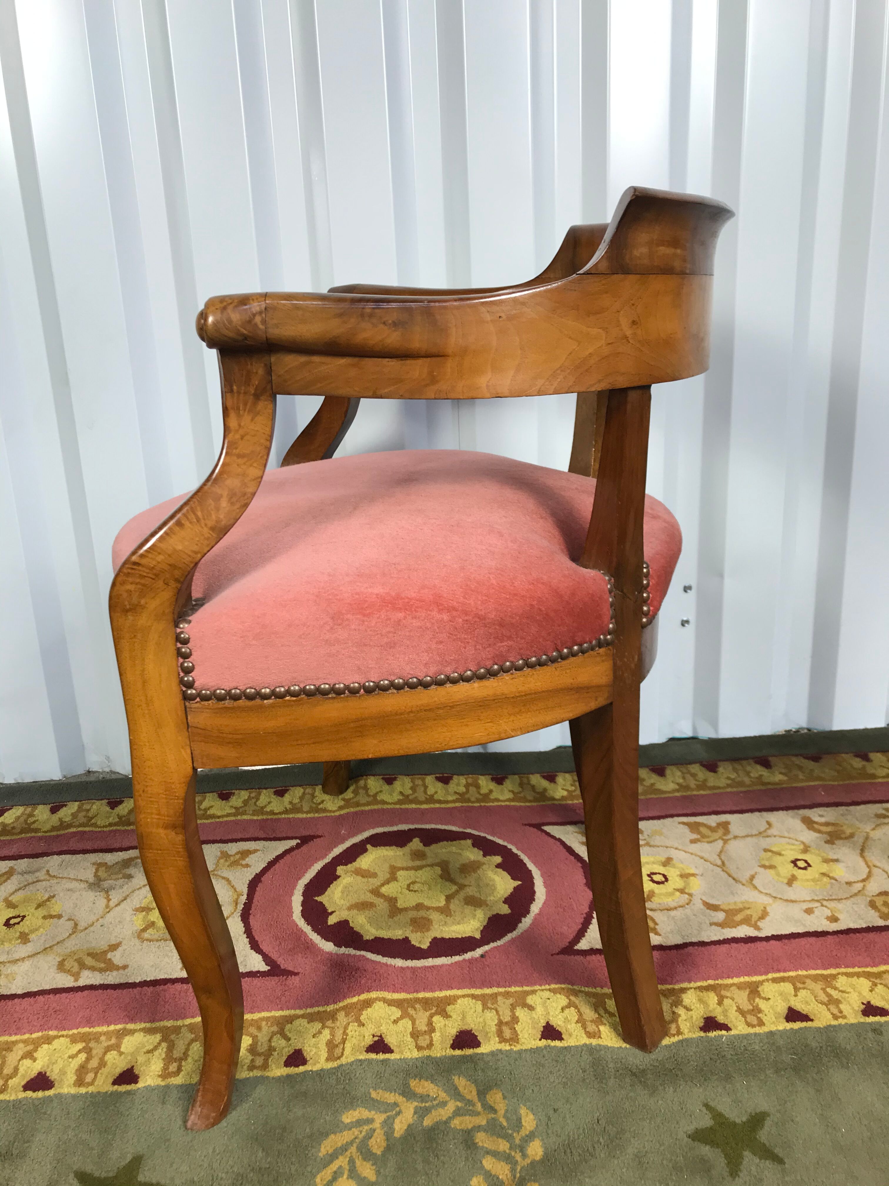 Restoration office armchair Louis Philippe