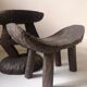 Wooden handmade yoga stool