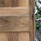 Rare pair of Art Deco glass columns in solid walnut – renovated