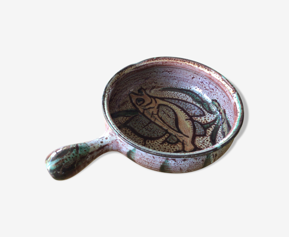 Coupe poêlon Vallauris décor poisson