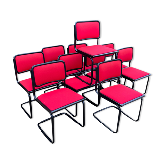 10 chaises B34 de Marcel Breuer
