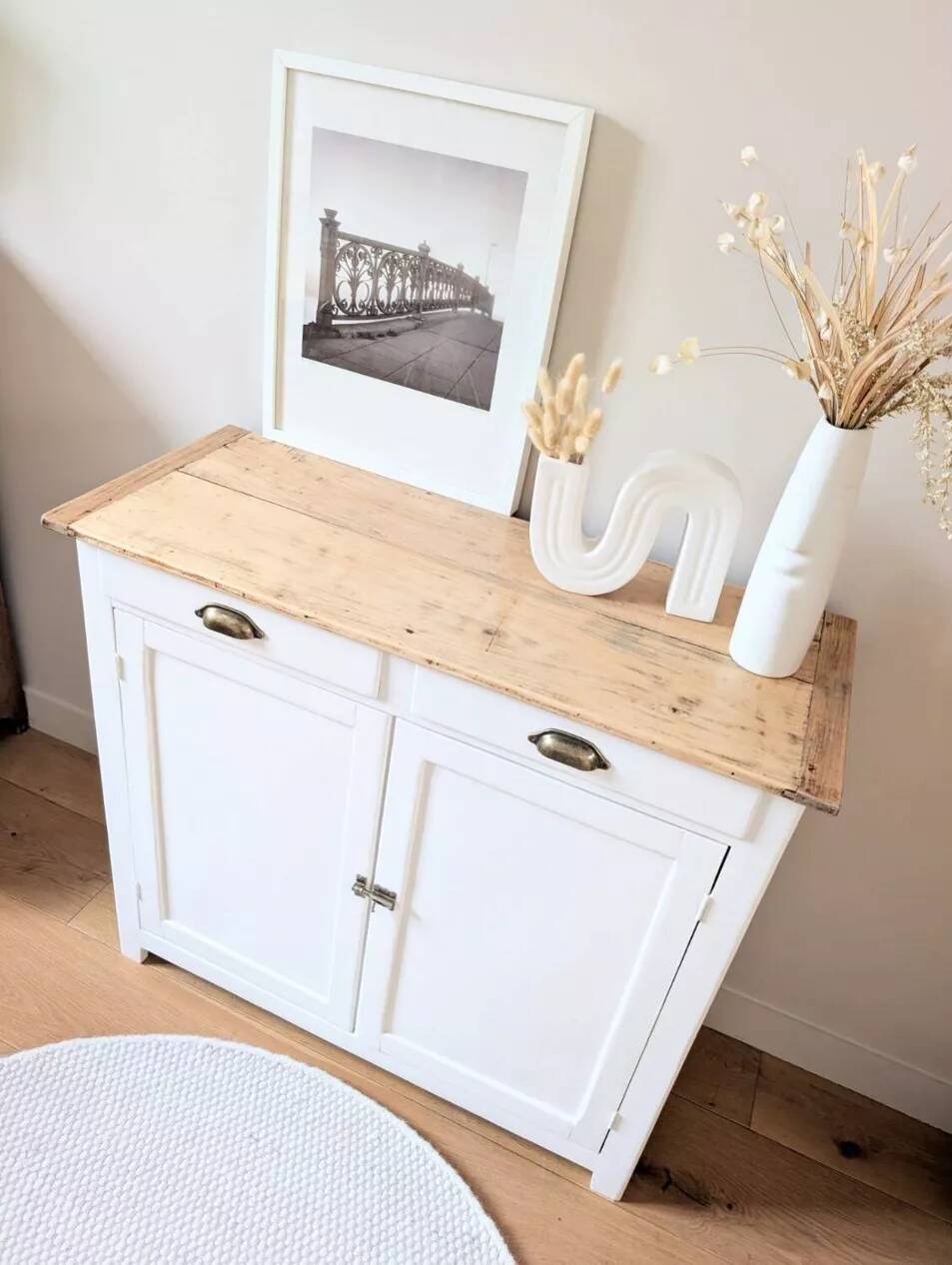 Buffet parisien vintage rénové