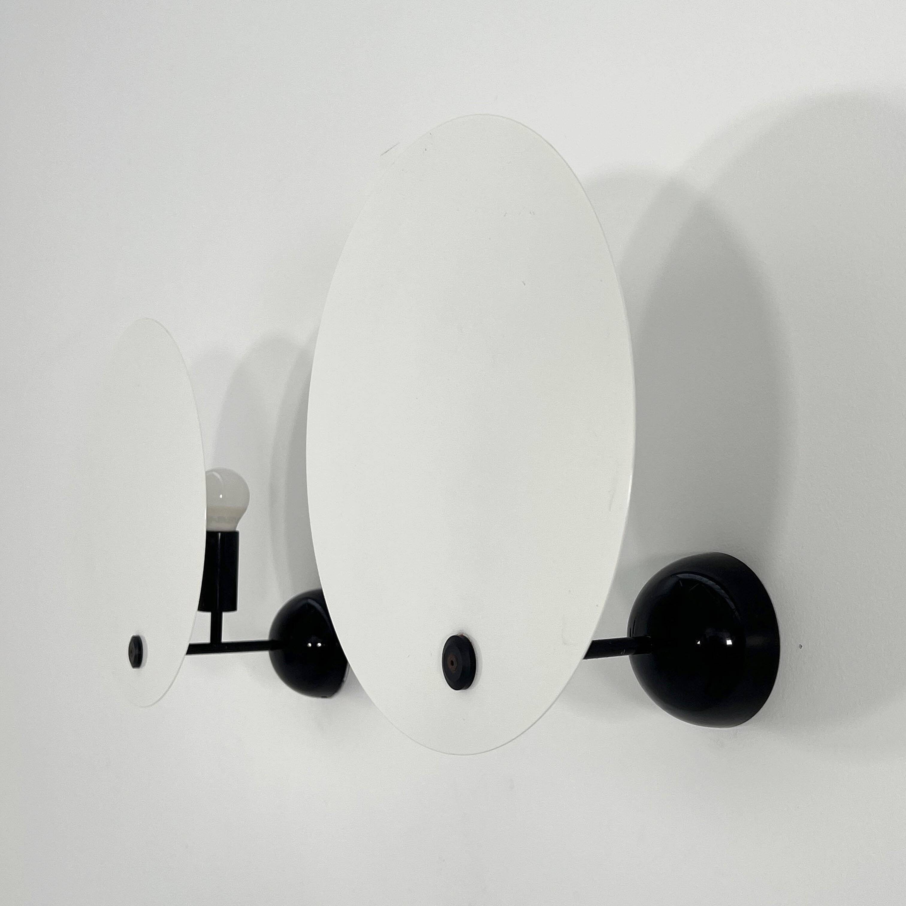 Pair of Monet wall lights by Vico Magistretti for Oluce, 1980