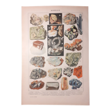 Mineral lithograph of 1922 (pyrite)