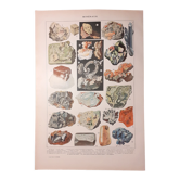 Mineral lithograph of 1922 (pyrite)