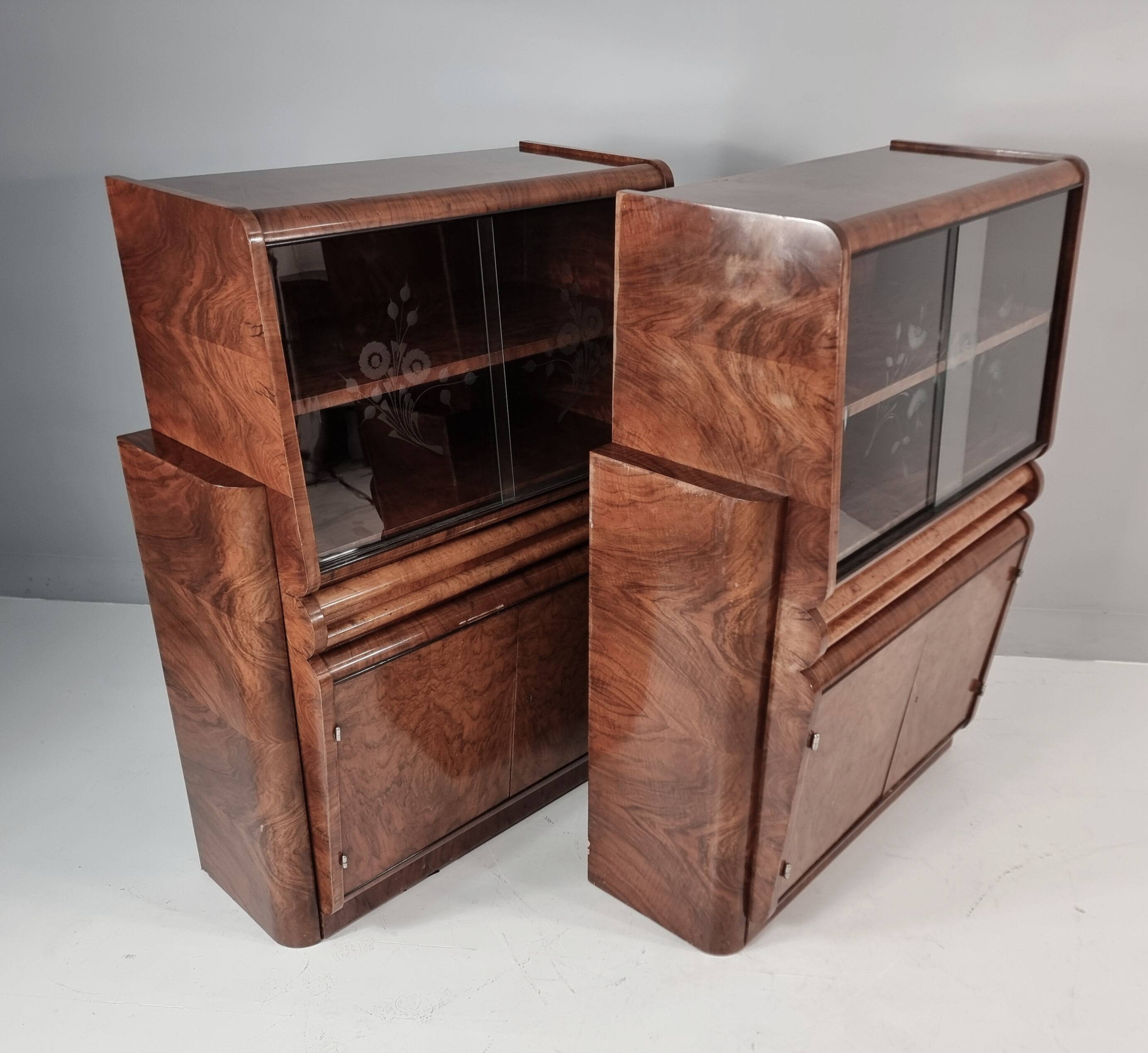 Art Deco Cabinets, 1940s