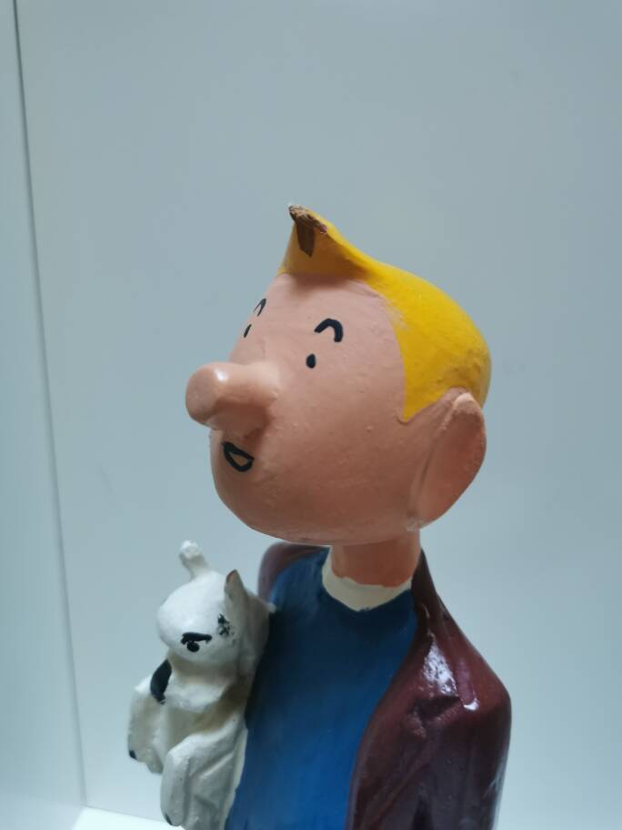 Tintin wooden characters