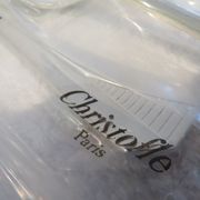 6 cuillères à soupe en métal argenté Christofle modèle Atlantide