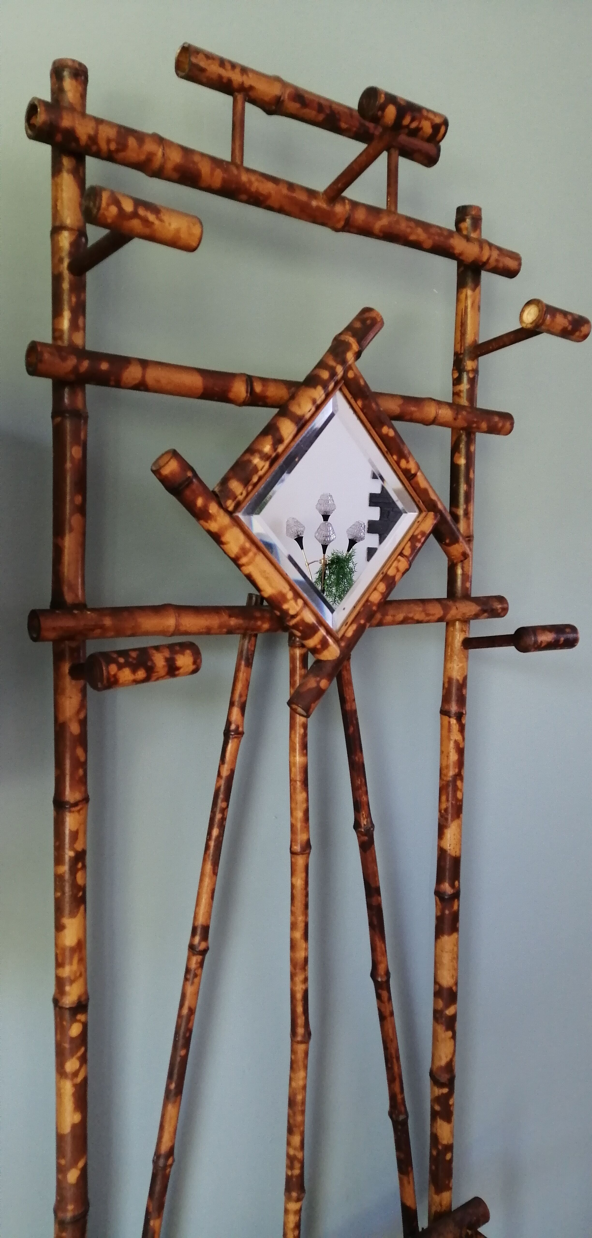 Antique bamboo cloakroom