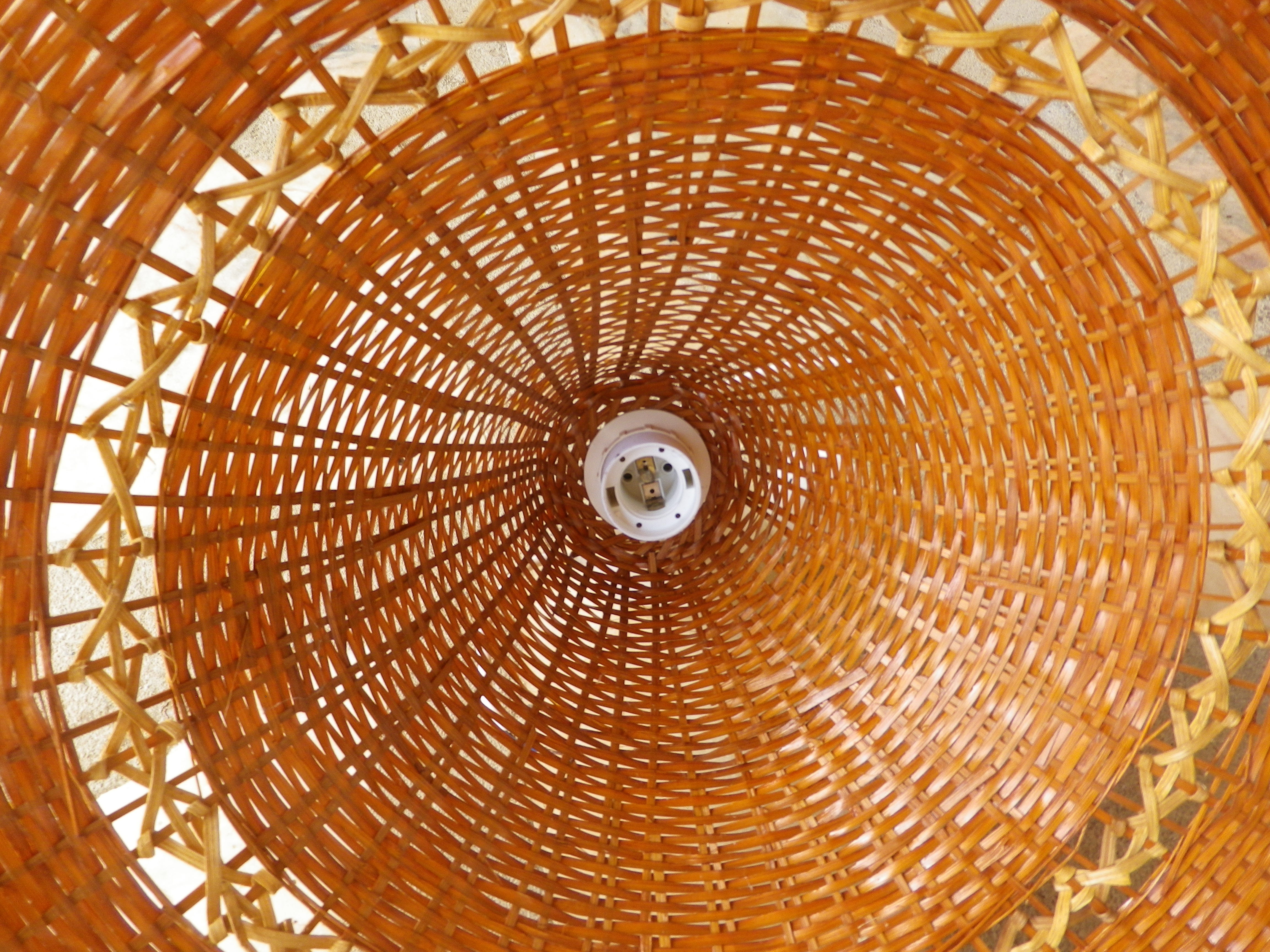 Rattan chandelier