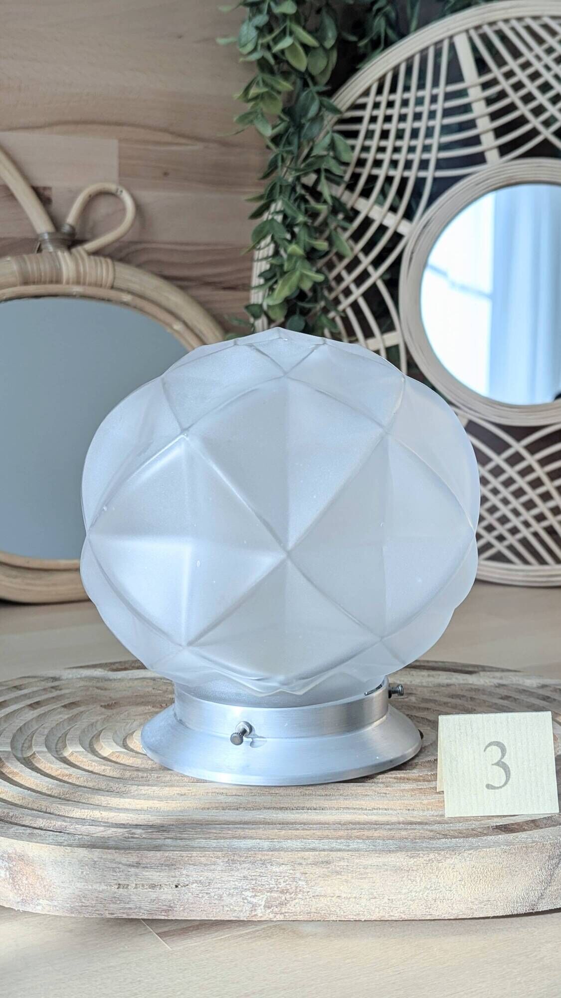 Plafonnier Art Déco géométrique