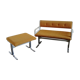 Vintage waiting room bench - 1970