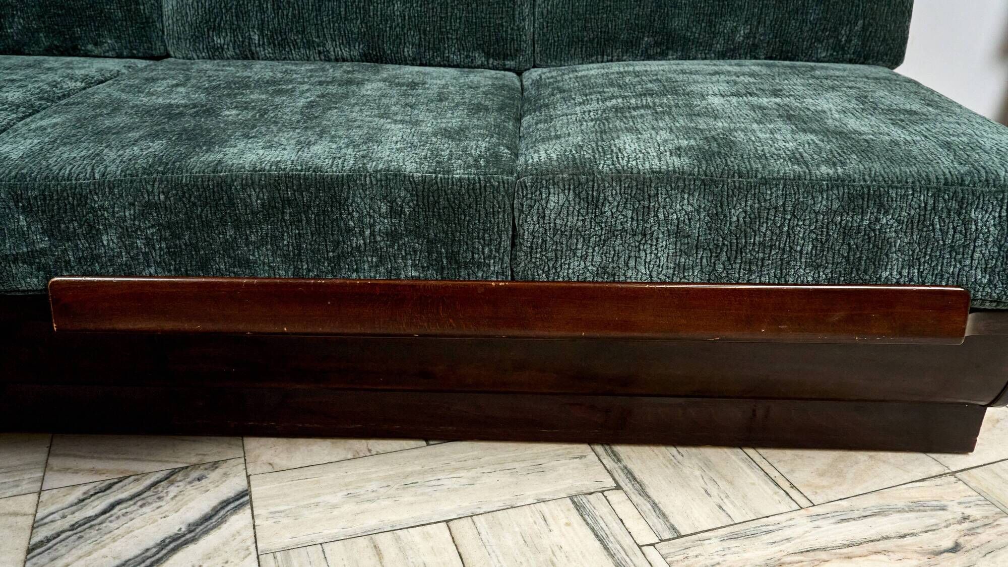 Art Déco corner sofabed by Jindřich Halabala for UP Závody in 1950s