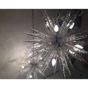 Lustre en verre stalactite Murano