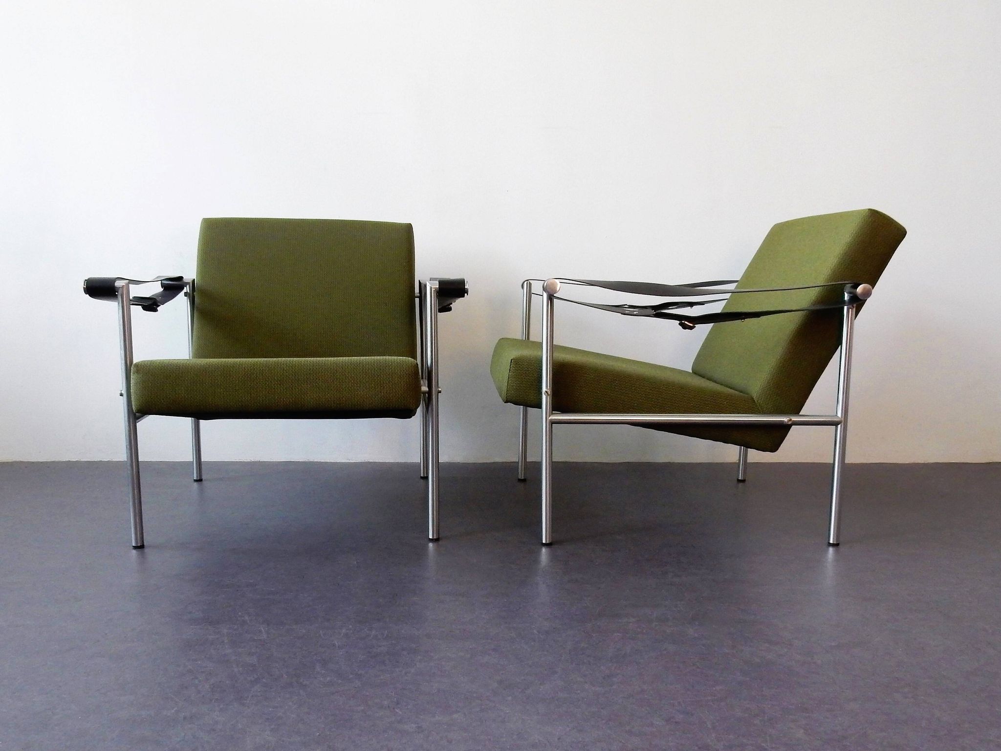 Set of 2 sz38/sz08 easy chairs by Martin Visser for 't Spectrum, 1960's