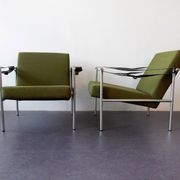 Set of 2 sz38/sz08 easy chairs by Martin Visser for 't Spectrum, 1960's