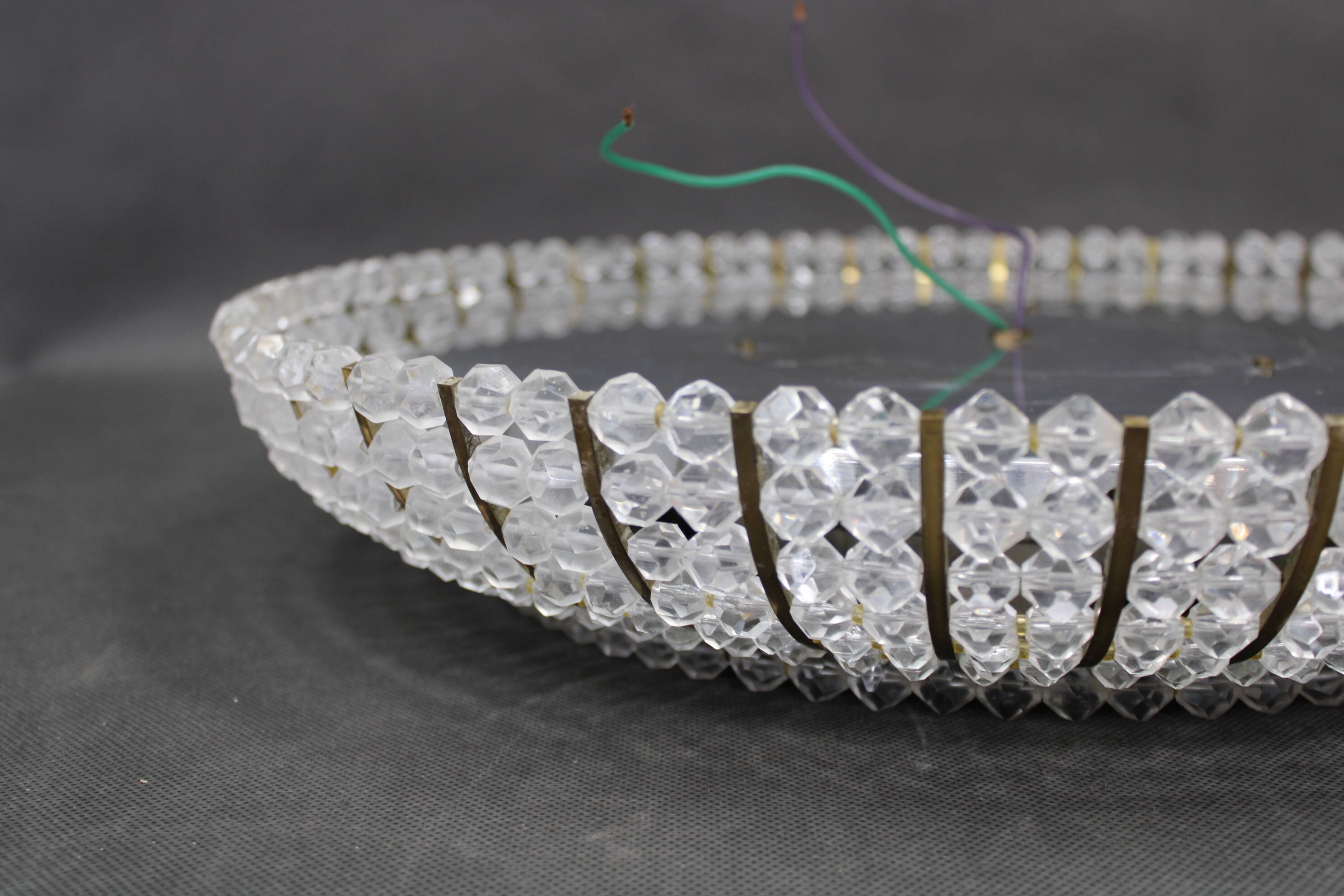 Hollywood Regency illuminated wall mirror, Austria, 1970s