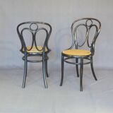 2 KOHN N°35 Art Nouveau bistro chairs -1875- recently hand-caned