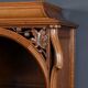 Rare Art Nouveau Light Walnut Display Cabinet – D