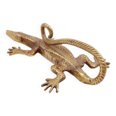 Komodo Lizard Brass Handle