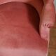 Pink toad armchair