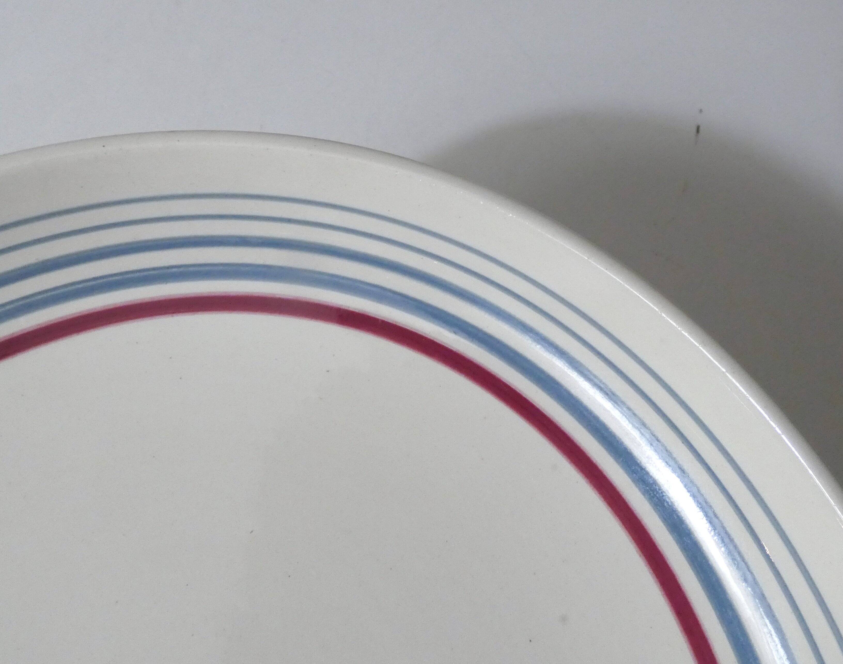 Digoin Sarreguemines old footed dish compote 4932