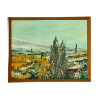 Peinture paysage ancienne