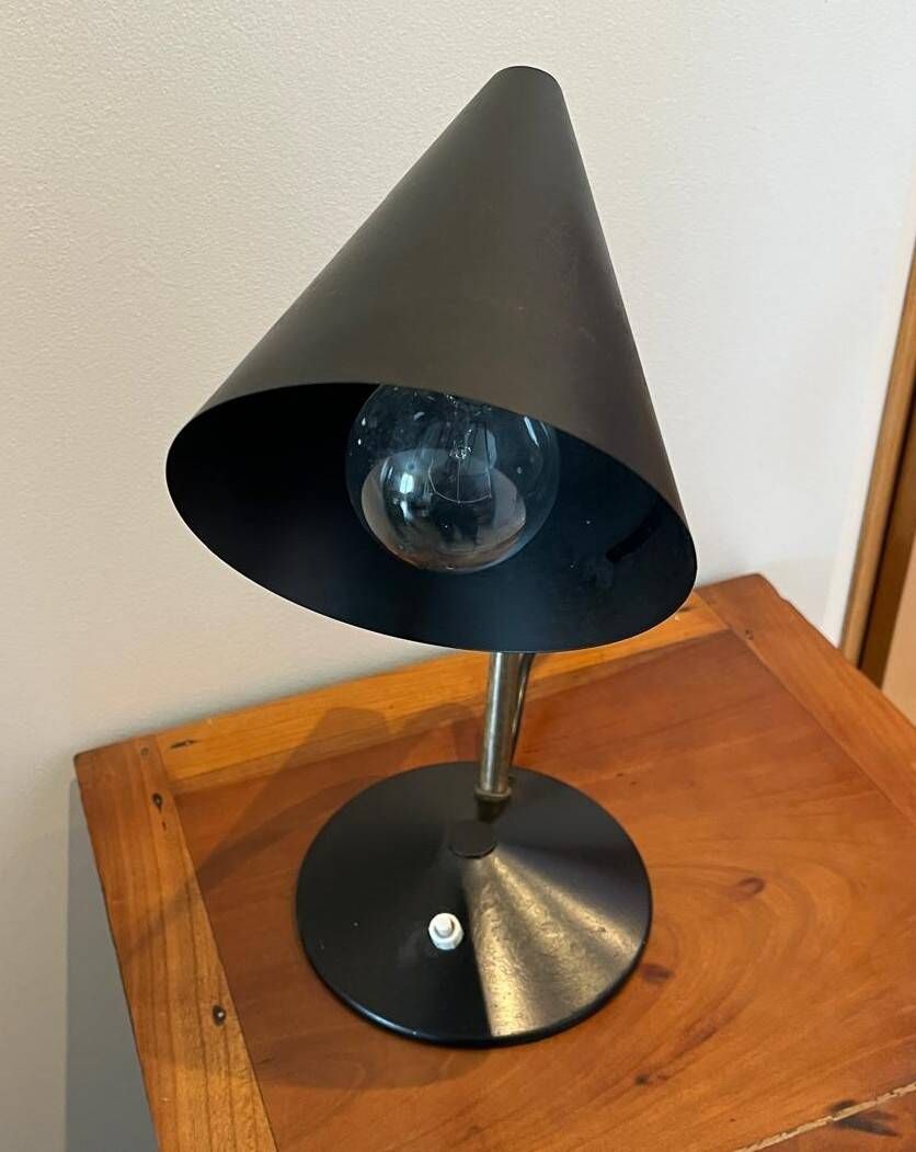 Adjustable black desk lamp mid-century (1950-1960) Helo Leuchten