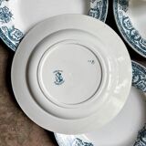 6 deep plates Léon Graves in earthenware, "Marie-Louise" service