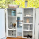 Vintage white metal medicine cabinet