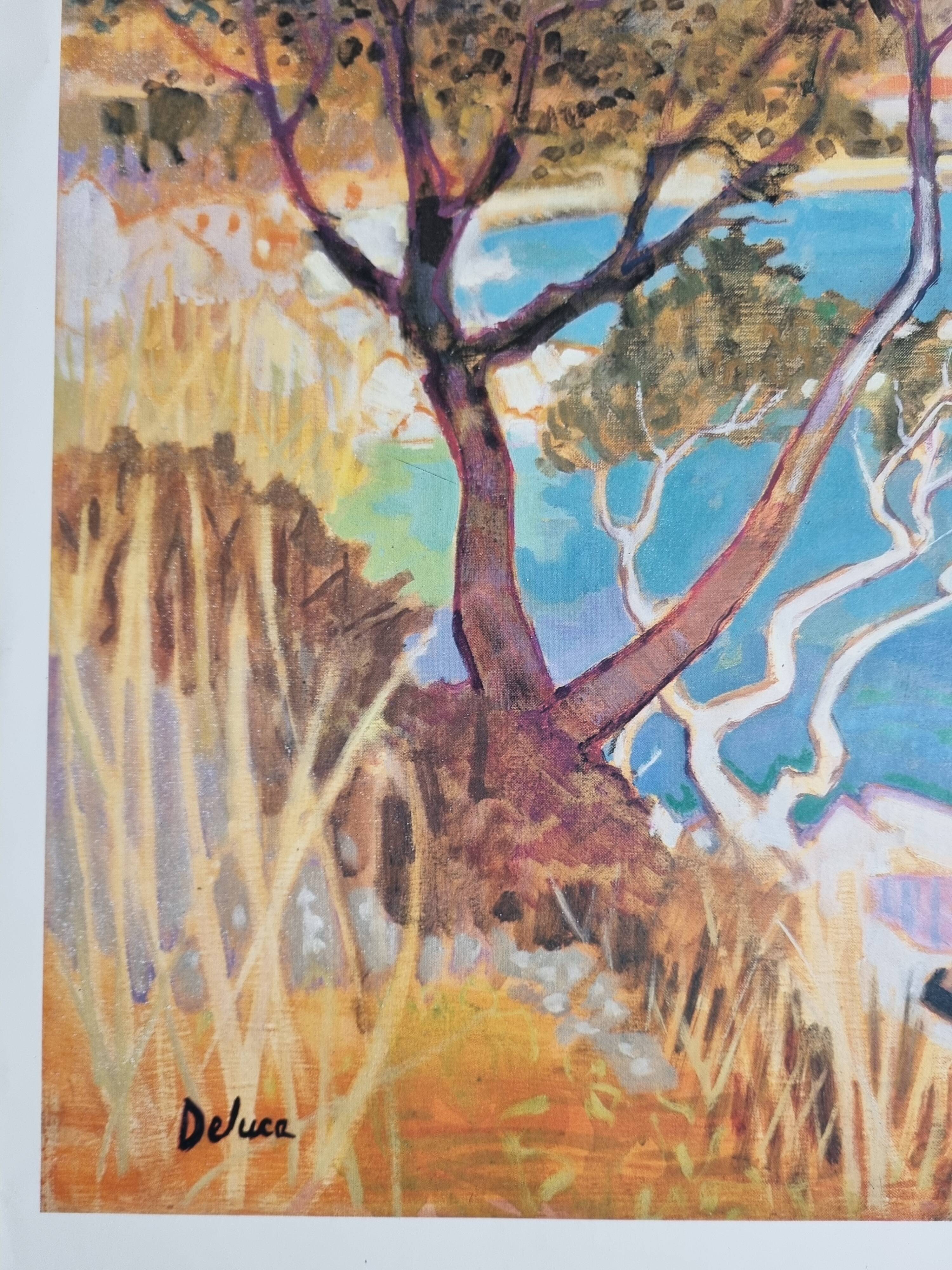 Exhibition poster, Deluca, 1987, 63 x 44 cm