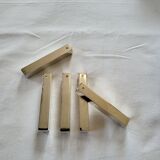 5 silver-plated knife holders, Ste NPA goldsmith hallmark