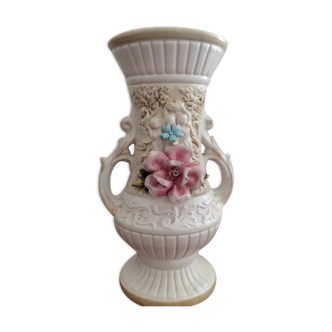 Capodimonte vase, Made in Italy, 70s
