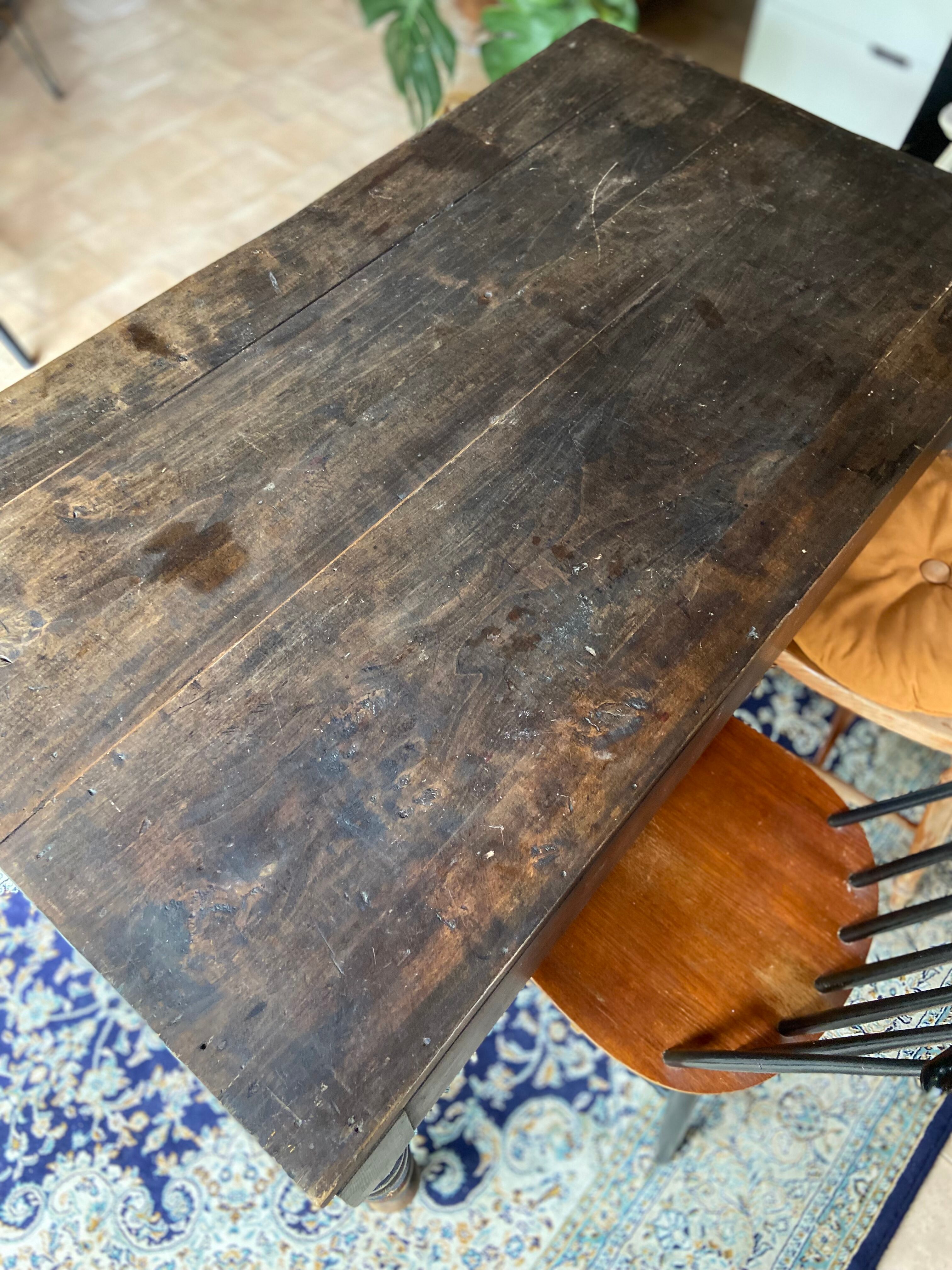 Old farmhouse table