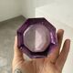 Set of 4 purple graphic octagonal glasses