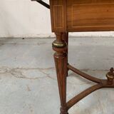 Napoleon III style desk table with 20th century inlaid top