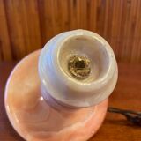 Pink marble candle holder