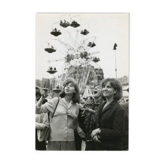 Photo by Pierre Parente, silver print, Paris, Foire du Trône, around 1960.