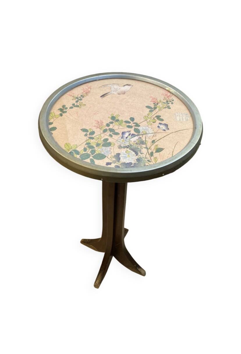 Vintage wooden pedestal table