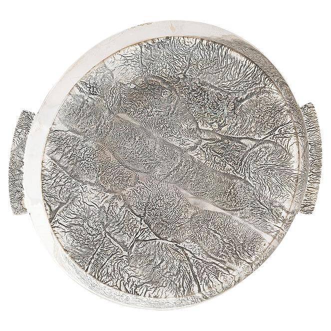 Silver plate Pekka Turtiainen Helsinki 1970. Signed.
