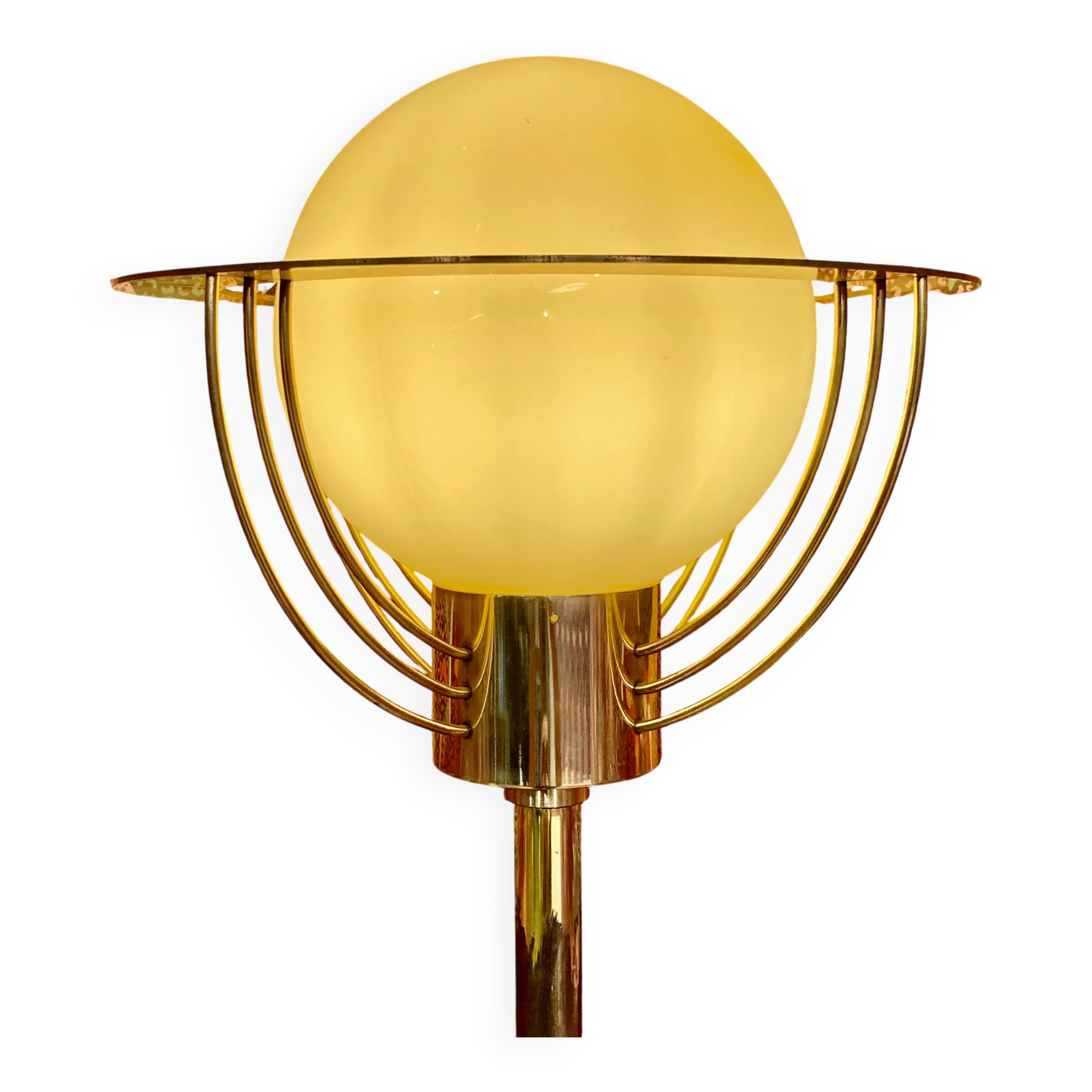 Lampadaire américain verre design 1950.