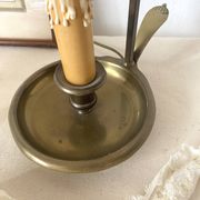 Metal hot water bottle lamp with one fire